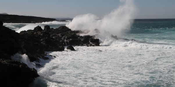 La Aemet eleva a naranja el aviso por fenómenos costeros en Lanzarote
