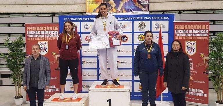 Estefanía Ramírez, proclamada campeona de España en Lucha Libre Olímpica