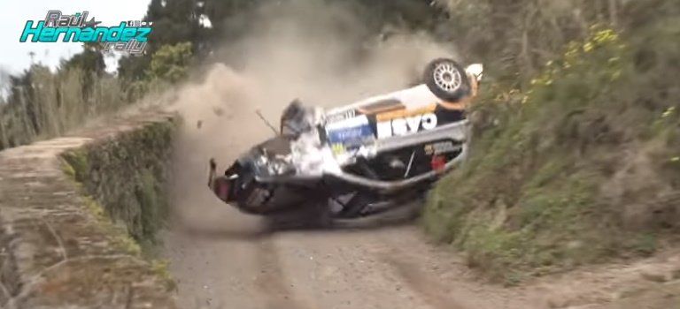Lanzarote native Raúl Hernández abandons the Azores Rally after suffering a "spectacular" accident
