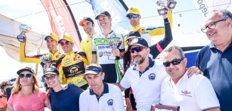 Ismael Ventura and Kataiza Sierra, absolute winners of the 'V Ultrabike Club Santa Rosa'