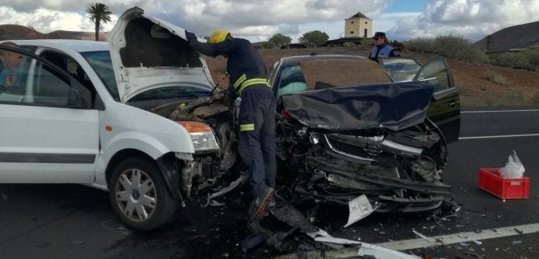 El primer trimestre de 2018 se cerró en Lanzarote con más accidentes de tráfico pero con menos víctimas