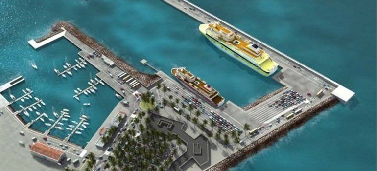 Los cajones para la ampliación del puerto de Playa Blanca se construirán "este año" y "en Lanzarote"