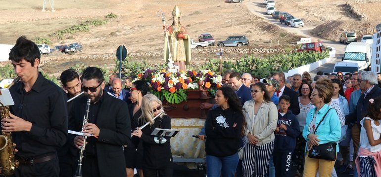 Vecinos de Femés y de toda la isla honraron a San Marcial en su día grande