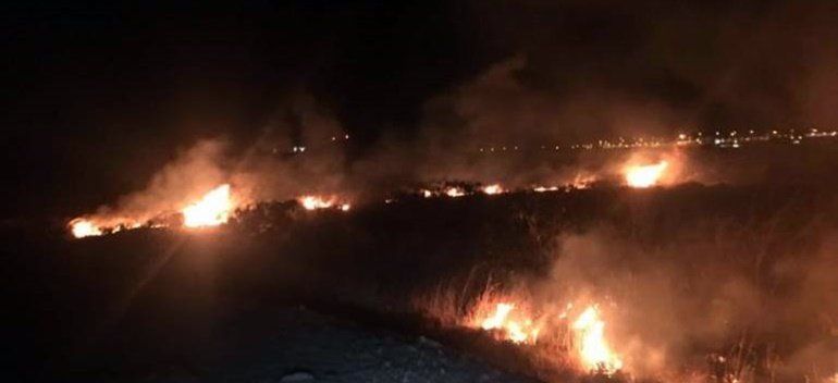 Un incendio quema 300 metros cuadrados de rastrojos y arbustos en Tahíche