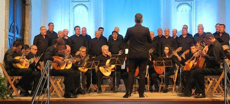 El Convento de Santo Domingo acogió un concierto del Orfeón La Paz de La Laguna