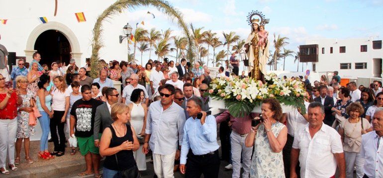 Playa Blanca también honró a la Virgen del Carmen