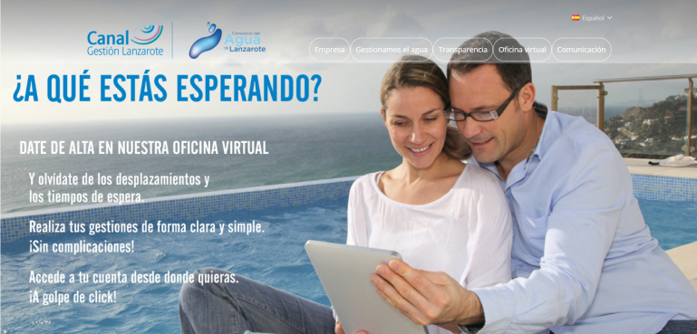 Canal Gestión Lanzarote refuerza su servicio al cliente con una nueva y moderna Oficina Virtual
