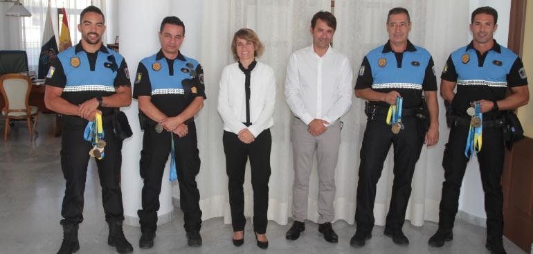 La Policía Local de Arrecife, "récord de medallas" en los VII Juegos Europeos de Policías y Bomberos