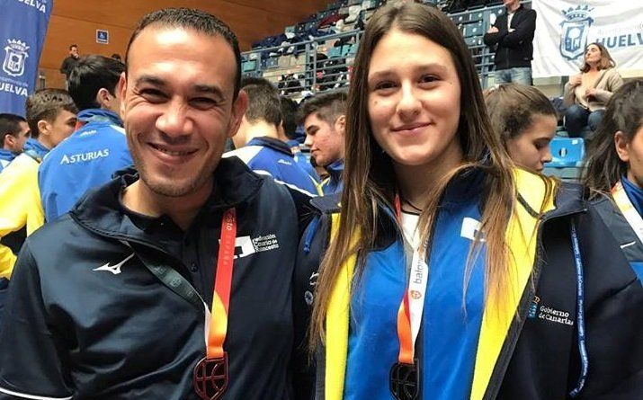 Noelia Lago y Mohamed Fouad consiguen el ascenso con Canarias