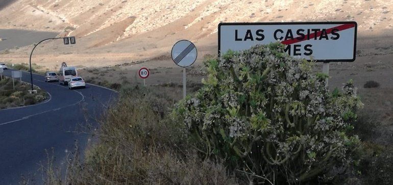 Cs pide que se instale un paso de peatones en la carretera que va desde Las Casitas hasta Femés