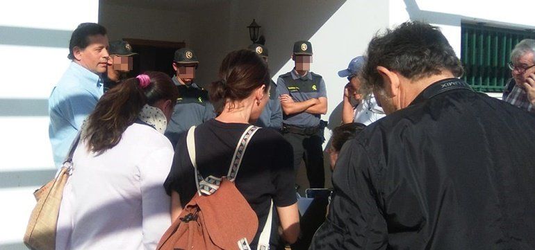 Imagen de un desahucio en Playa Blanca