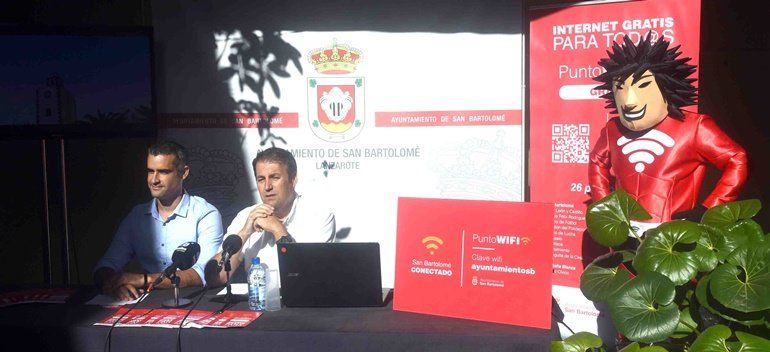 San Bartolomé pone a disposición de los vecinos 26 puntos de wifi gratis en espacios públicos