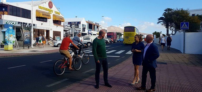 La Avenida de las Playas de Puerto del Carmen contará con un nuevo carril bici y más aparcamientos