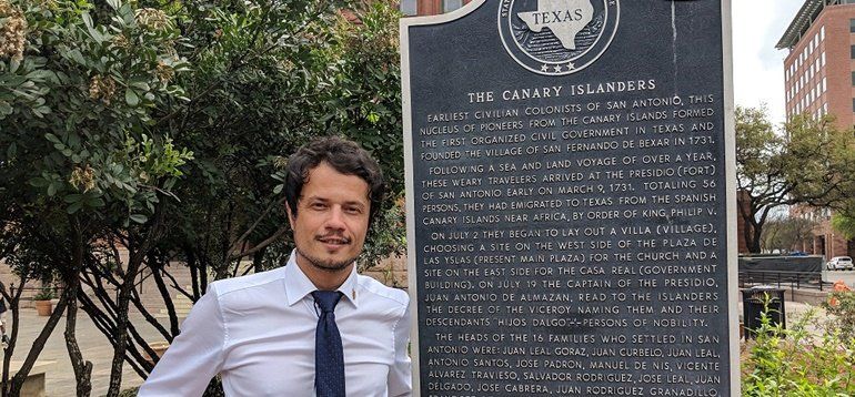 El consejero Óscar Pérez viaja a San Antonio de Texas para participar en un homenaje a los fundadores canarios