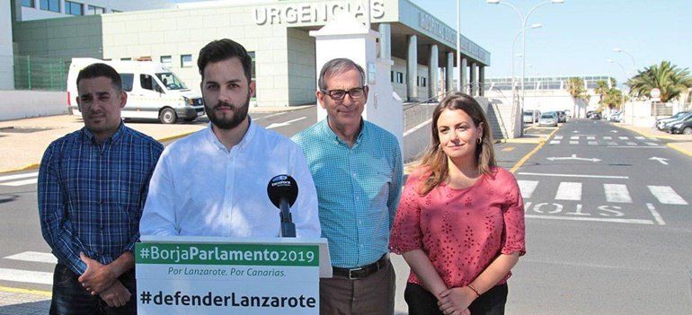 Borja Rubio exigirá "que se acabe la discriminación sanitaria del Gobierno de Canarias contra Lanzarote