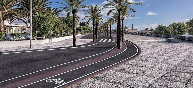 Tías licita la transformación de la Avenida de Puerto del Carmen, con más aparcamientos y un nuevo carril bici