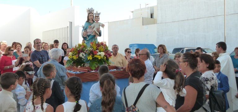 Los vecinos de Argana Alta honraron a su patrona, Nuestra Señora María Auxiliadora