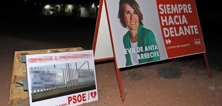 El PSOE denuncia ante la Junta Electoral y la Policía Nacional el ataque sufrido contra su publicidad electoral