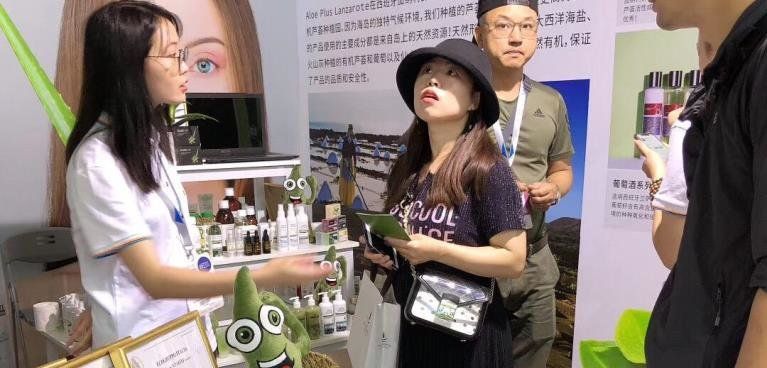 Aloe Plus Lanzarote presente en la feria China Beauty Expo celebrada en Shanghái