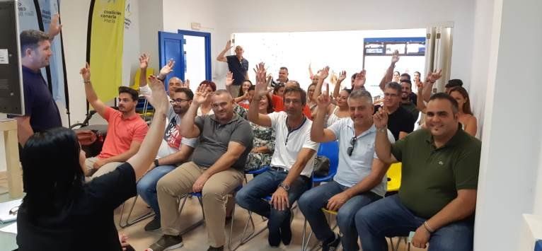 La Asamblea local de CC en Arrecife aprueba por unanimidad la gestión de Orlando Umpiérrez