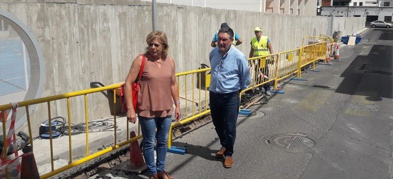 El Ayuntamiento de Arrecife concluye las obras de acceso al colegio de La Destila