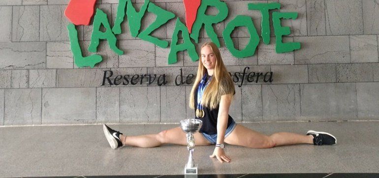 La gimnasta conejera Bonnie Godino se proclama campeona de España