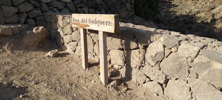 NC denuncia el "abandono" del Barranco del Quíquere y de sus accesos y pide su acondicionamiento