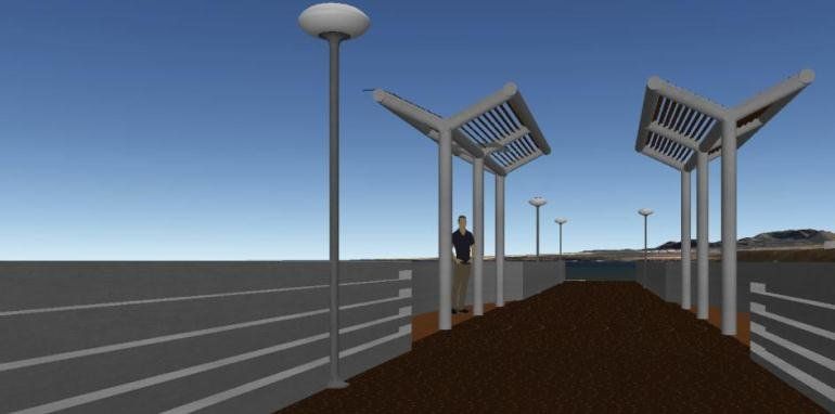 La nueva pasarela de Arrieta contará "con un tobogán" y está previsto que las obras arranquen "en octubre"