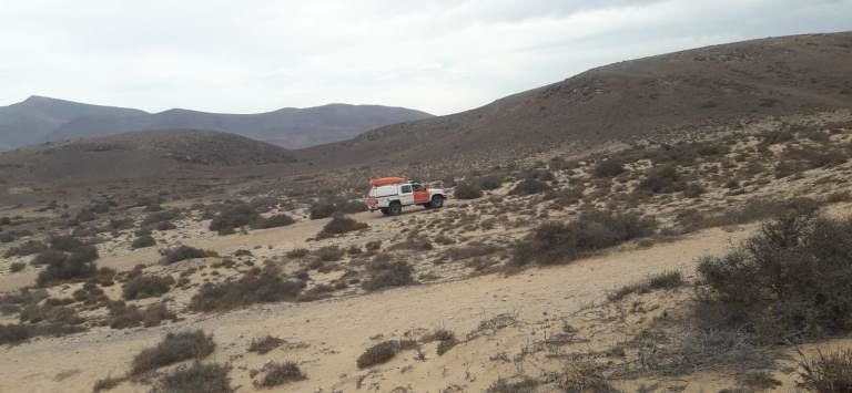 Protección Civil de Yaiza rescata a una mujer herida en Los Ajaches