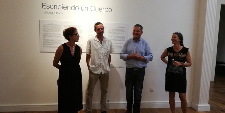 Patrick Germanier inauguró su exposición en la Casa de la Cultura Agustín de la Hoz de Arrecife