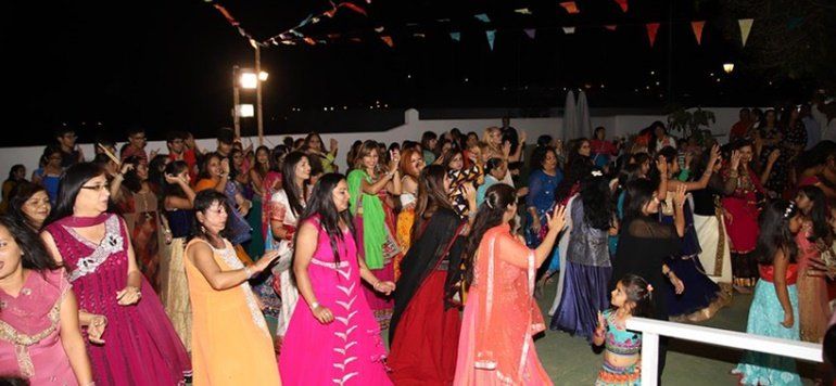 Baile, color y gastronomía en el Festival Navatri que la comunidad hindú de Lanzarote celebró en Tahíche