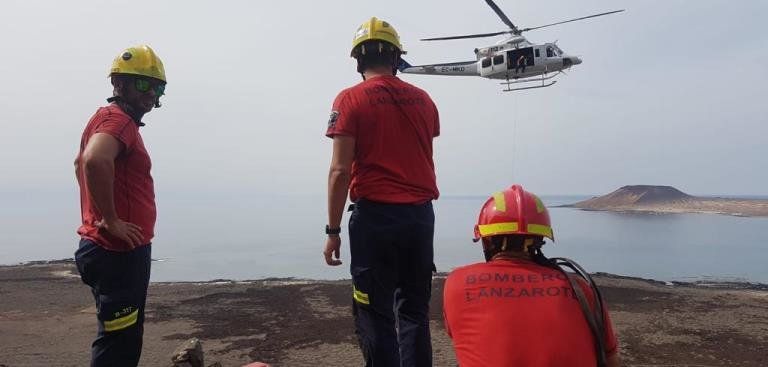 El helicóptero del GES rescata a una menor herida en el Camino de los gracioseros