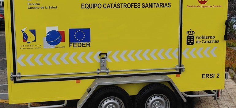 Lanzarote contará desde la próxima semana con un remolque de catástrofes del SUC con base en el Hospital