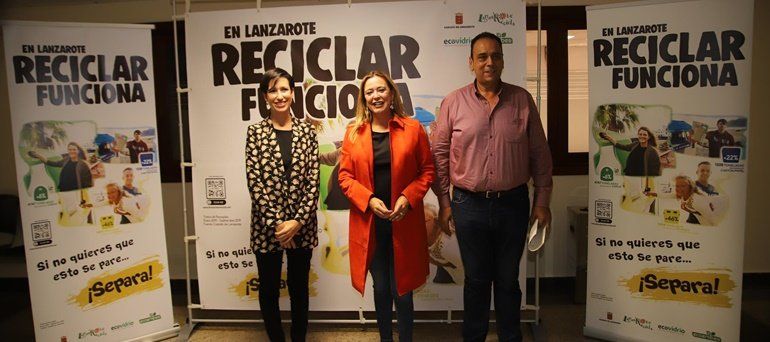 Cabildo, Ecoembes y Ecovidrio lanzan una campaña de reciclaje: "Lanzarote debe convertirse en un referente"