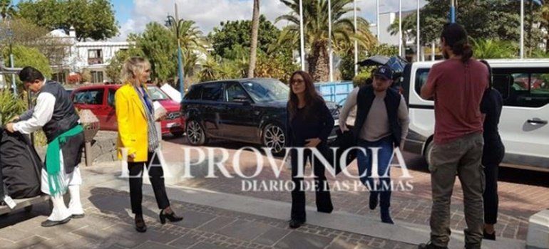 Salma Hayek llega a Lanzarote para el rodaje de 'Los Eternos' de Marvel