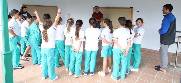 Imagen de archivo de una actividad del Aula de Naturaleza de Máguez con escolares