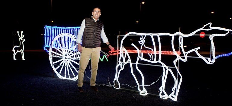 Teguise enciende la Navidad con más de 200 figuras iluminadas con bombillas led