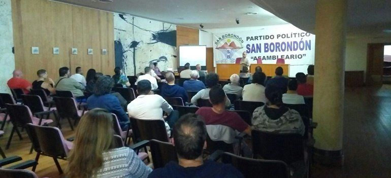 Imagen de archivo de una asamblea en los inicios de San Borondón