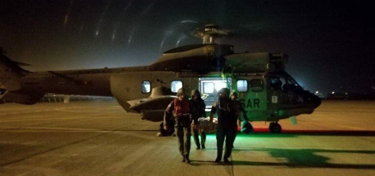 El Ejército del Aire evacua desde Lanzarote a una mujer que sufrió un ictus