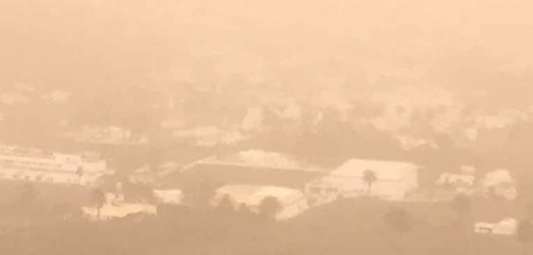 La calima y el viento comenzarán a remitir a partir de la tarde del lunes