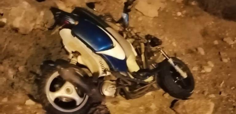 Herido grave un motorista en un accidente en Argana Alta