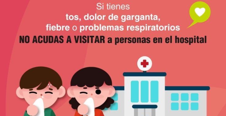 Sanidad pide no realizar visitas a los hospitales en caso de tos, fiebre o problemas respiratorios