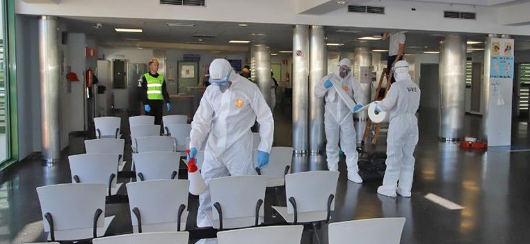 La UME llega a Lanzarote para hacer labores de desinfección