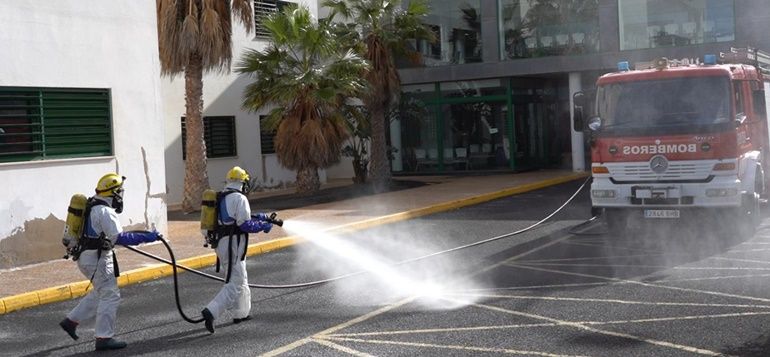 Arranca una "potente" campaña de desinfección a cargo de los bomberos