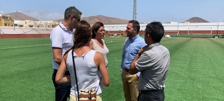 El nuevo césped del Campo de Fútbol de Argana Alta logra la certificación de la FIFA
