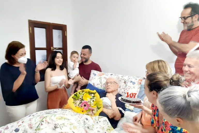 La vecina de Arrecife María Lemes Díaz cumplió el Día de Canarias 107 años de edad