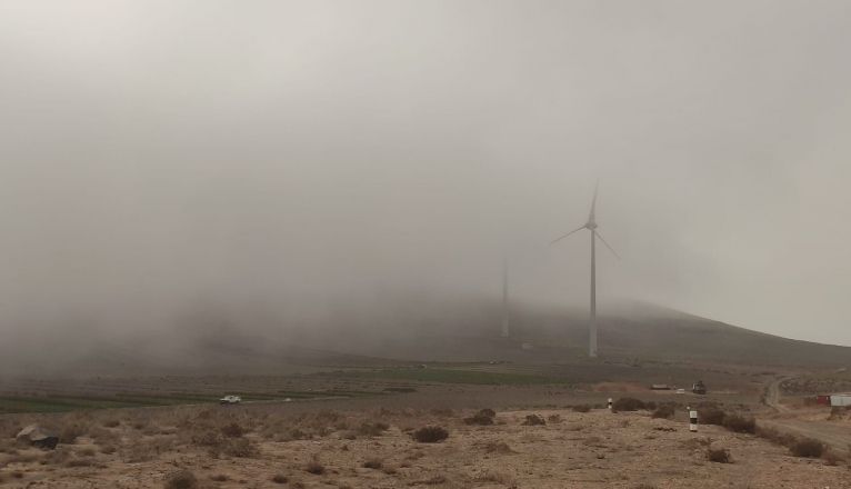 Parte de la isla se despertó este martes bajo la niebla 