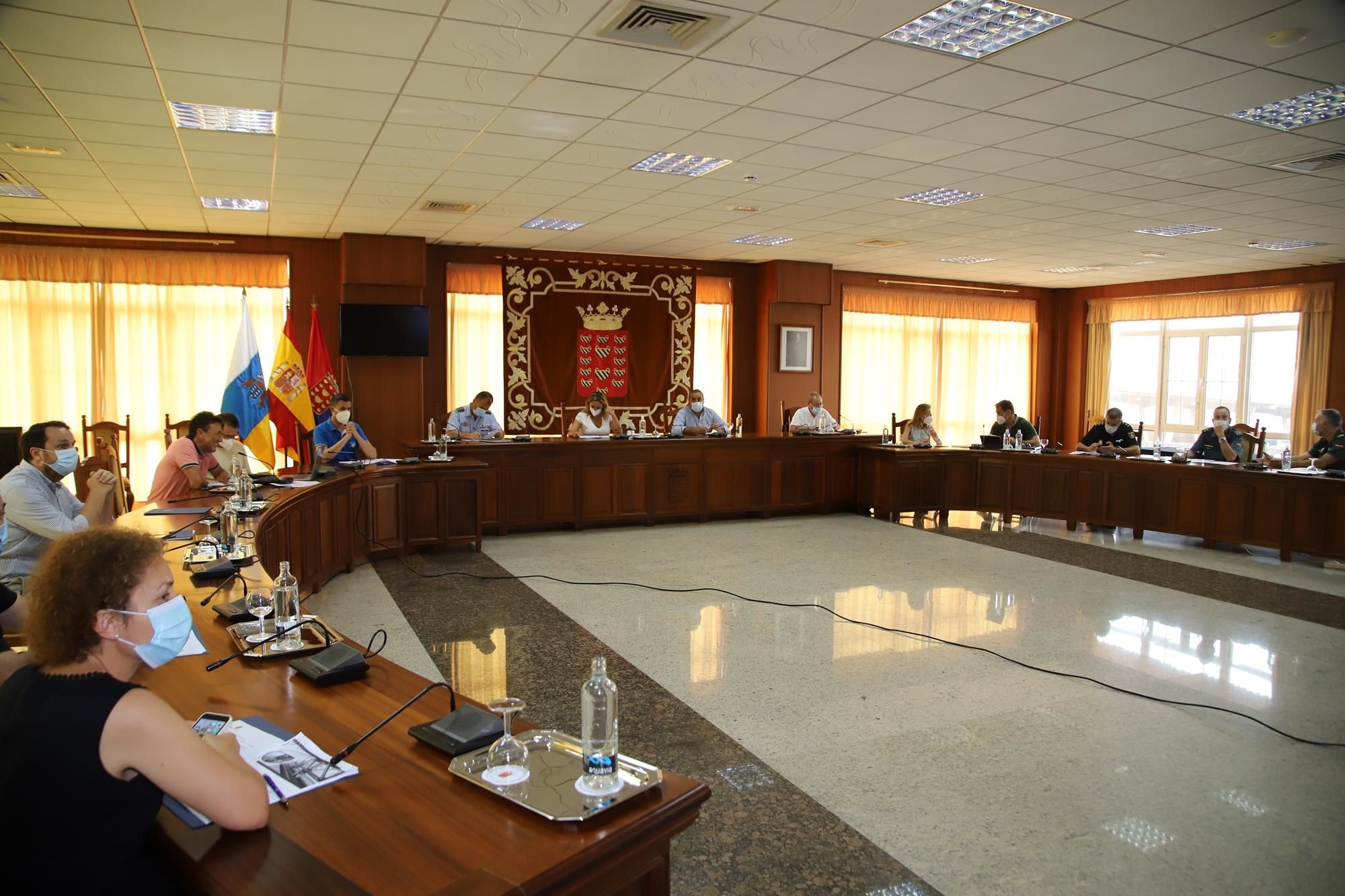 Image de la reunión en la que se ha aprobado el protocolo ante posibles casos sospechosos de coronavirus