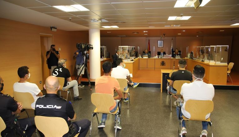 Vista de la sala durante el juicio 