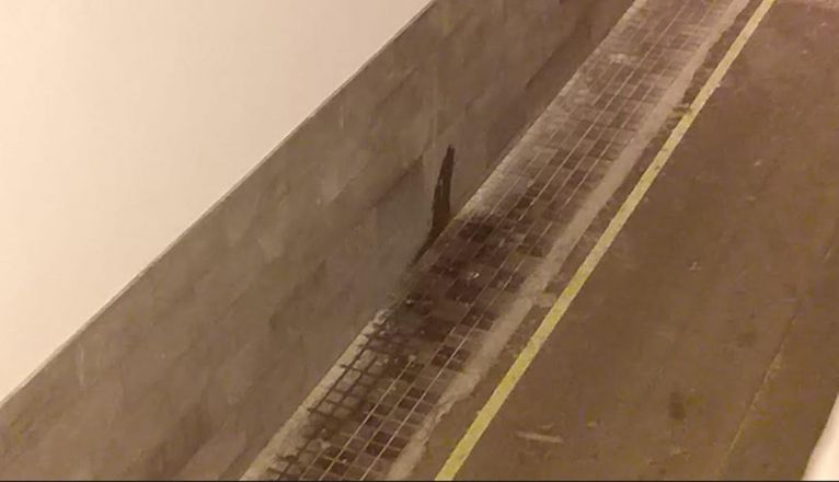 Mancha en una fachada Mancha en una fachada